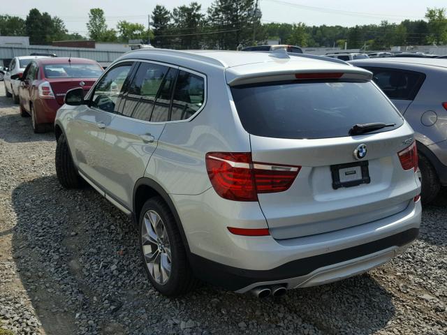 5UXWX9C34H0W73870 - 2017 BMW X3 XDRIVE2 SILVER photo 3