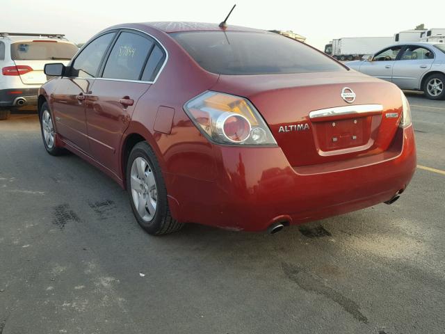 1N4CL21E58C165648 - 2008 NISSAN ALTIMA HYB RED photo 3