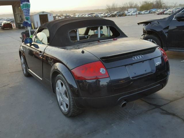 TRUTC28N321041452 - 2002 AUDI TT BLACK photo 3