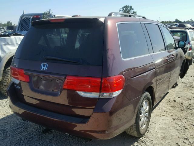 5FNRL38728B025822 - 2008 HONDA ODYSSEY EX BURGUNDY photo 4