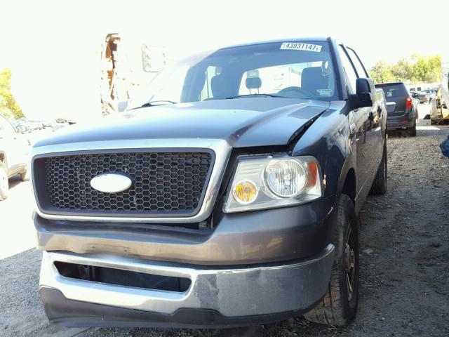 1FTRW12W18FB79610 - 2008 FORD F150 SUPER GRAY photo 2