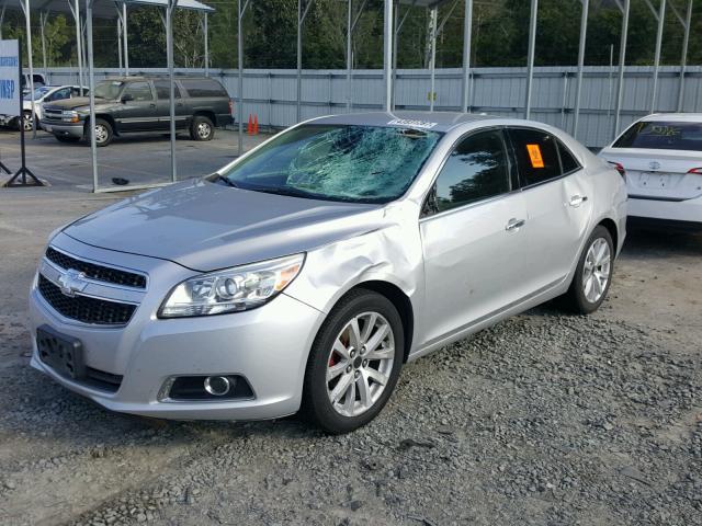 1G11H5SA6DF251021 - 2013 CHEVROLET MALIBU LTZ SILVER photo 2