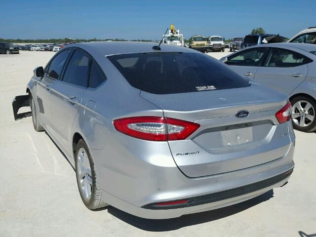 3FA6P0H76ER260987 - 2014 FORD FUSION SE SILVER photo 3