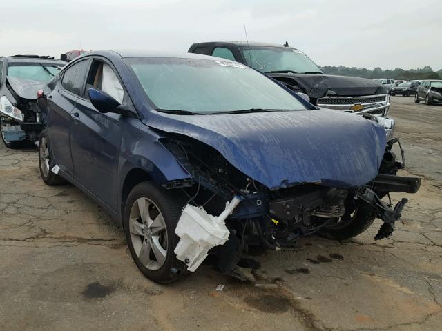 KMHDH4AE0DU622927 - 2013 HYUNDAI ELANTRA GL BLUE photo 1