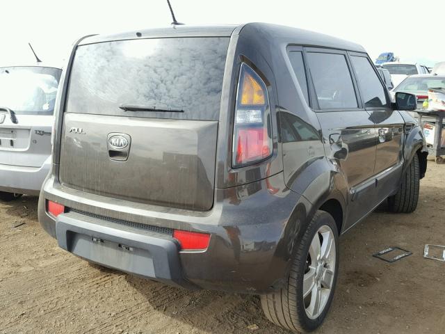 KNDJT2A24A7160432 - 2010 KIA SOUL + GRAY photo 4