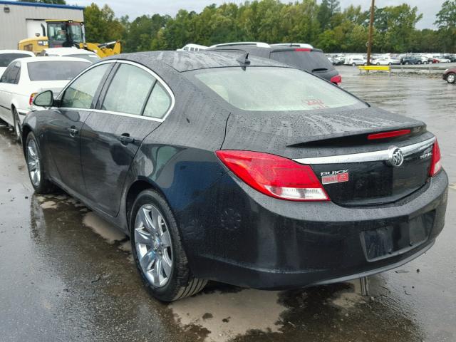 2G4GR5EK8C9186212 - 2012 BUICK REGAL BLACK photo 3