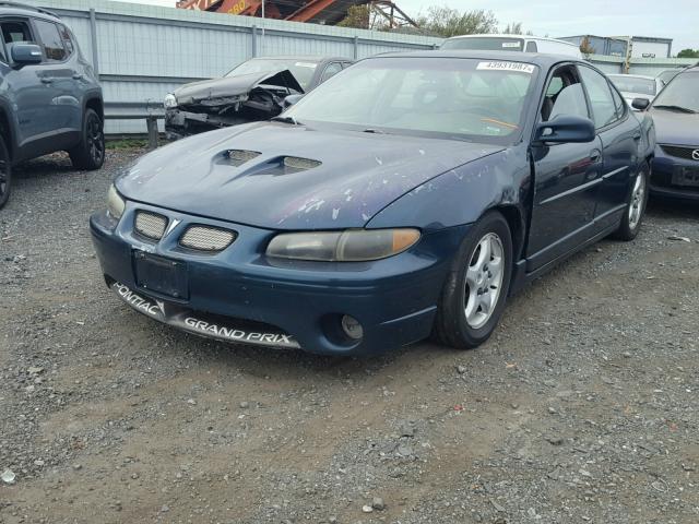 1G2WP521XVF299031 - 1997 PONTIAC GRAND PRIX TEAL photo 2