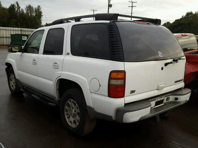 1GNEK13Z82R273418 - 2002 CHEVROLET TAHOE WHITE photo 3