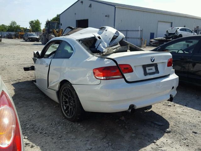 WBAWB735X7P024017 - 2007 BMW 335 I WHITE photo 3