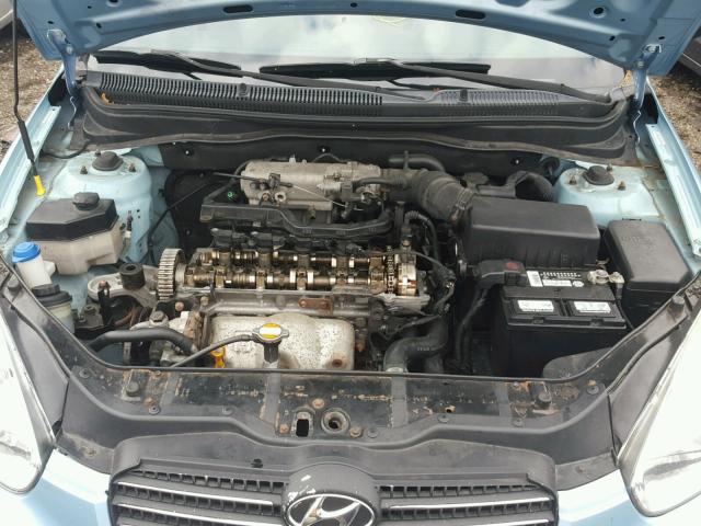 KMHCM36C89U124426 - 2009 HYUNDAI ACCENT GS BLUE photo 7