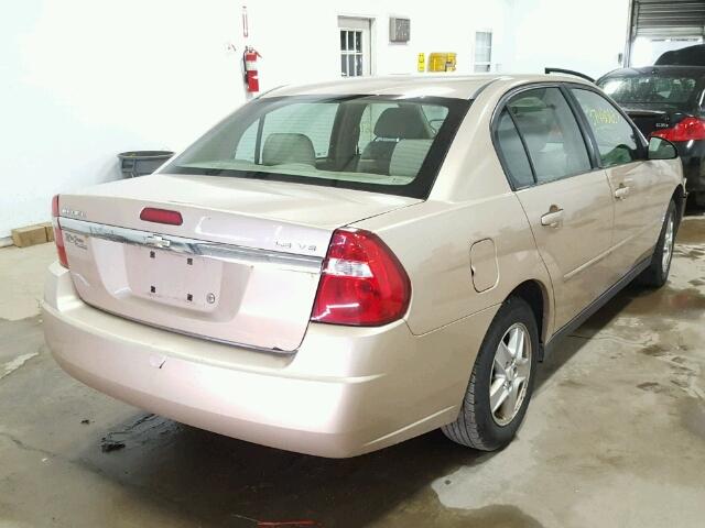 1G1ZT54855F256496 - 2005 CHEVROLET MALIBU LS ოქროსფერი ფოტო 4