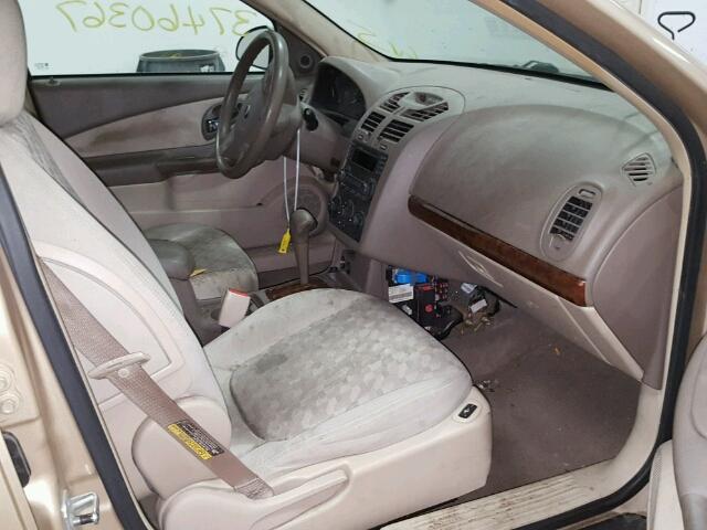 1G1ZT54855F256496 - 2005 CHEVROLET MALIBU LS ოქროსფერი ფოტო 5