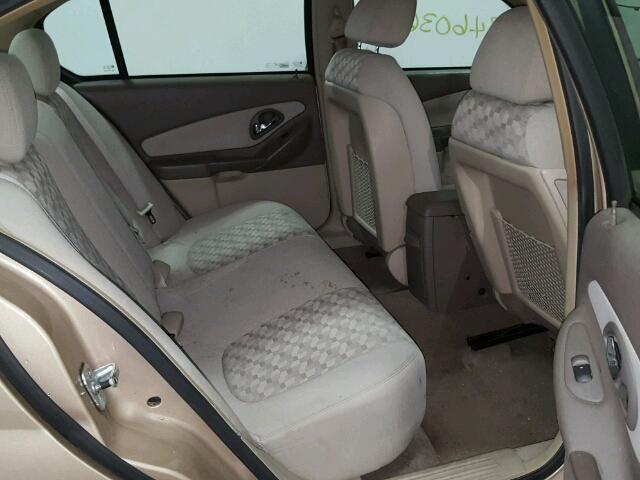 1G1ZT54855F256496 - 2005 CHEVROLET MALIBU LS ოქროსფერი ფოტო 6