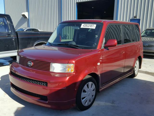 JTLKT324164096647 - 2006 TOYOTA SCION XB RED photo 2