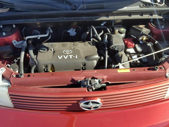 JTLKT324164096647 - 2006 TOYOTA SCION XB RED photo 7