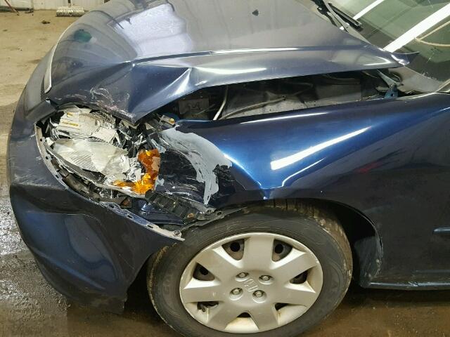 2HGES267X2H601965 - 2002 HONDA CIVIC EX ლურჯი ფოტო 9