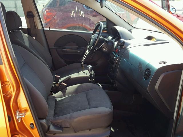 KL1TD66658B095470 - 2008 CHEVROLET AVEO BASE Қызғылт сары фото 5