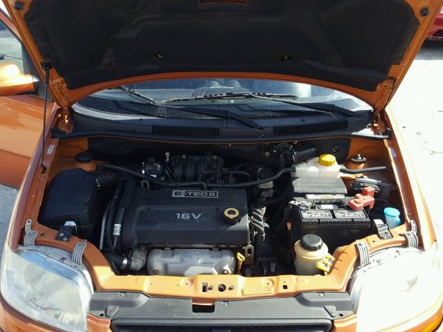 KL1TD66658B095470 - 2008 CHEVROLET AVEO BASE Қызғылт сары фото 7