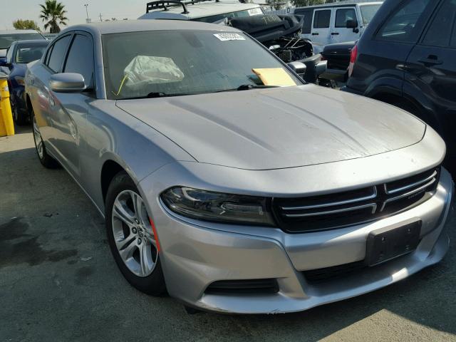 2C3CDXBG1GH110098 - 2016 DODGE CHARGER SE SILVER photo 1