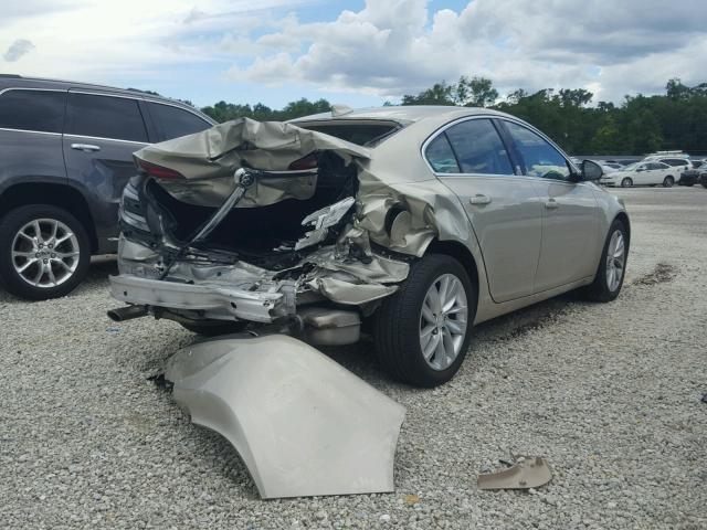 2G4GK5EX8G9112858 - 2016 BUICK REGAL GOLD photo 4