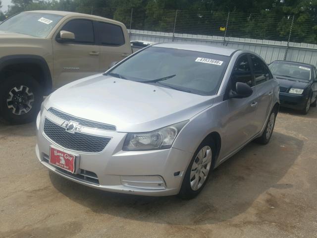 1G1PC5SH6C7232225 - 2012 CHEVROLET CRUZE LS SILVER photo 2