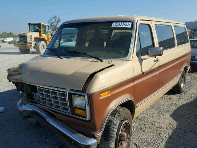 1FMEE11N2MHA69976 - 1991 FORD ECONOLINE BEIGE photo 2