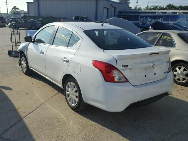 3N1CN7AP0GL820677 - 2016 NISSAN VERSA S WHITE photo 3