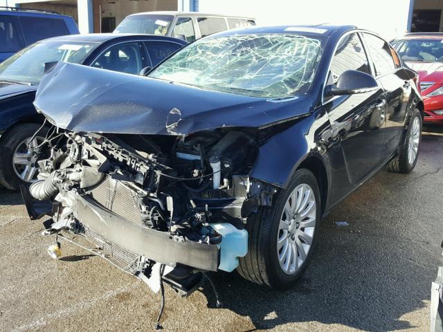 2G4GS5EV4D9235521 - 2013 BUICK REGAL PREM BLACK photo 2