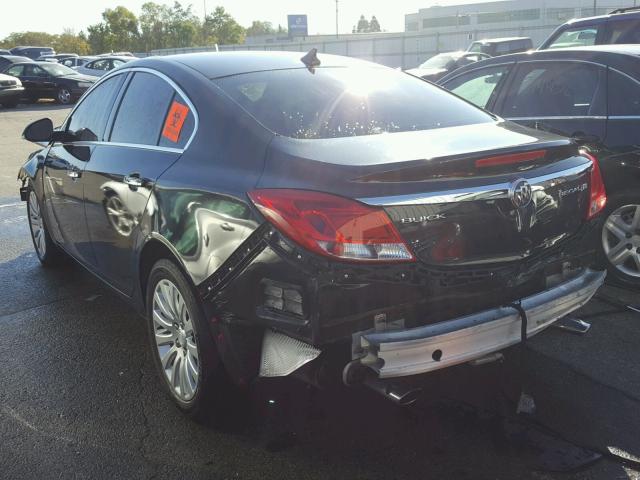 2G4GS5EV4D9235521 - 2013 BUICK REGAL PREM BLACK photo 3