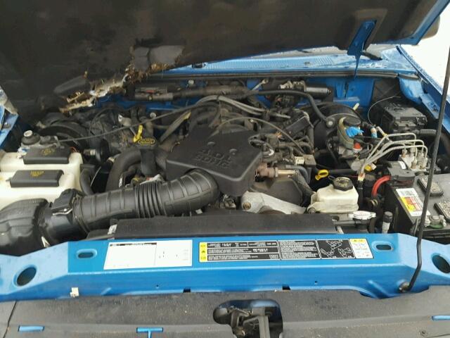 1FTYR11E51TA54807 - 2001 FORD RANGER BLUE photo 7