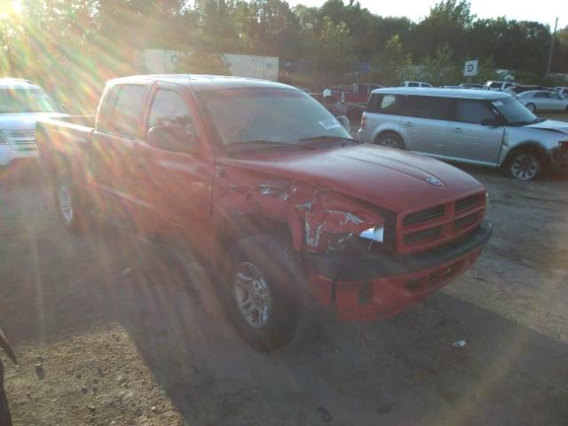 1B7GG2AN01S147389 - 2001 DODGE DAKOTA QUA RED photo 1