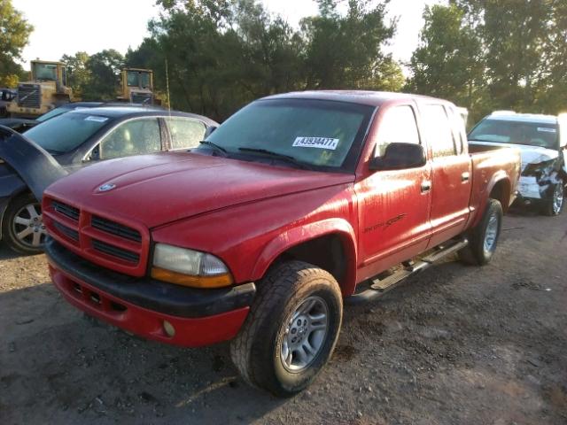 1B7GG2AN01S147389 - 2001 DODGE DAKOTA QUA RED photo 2