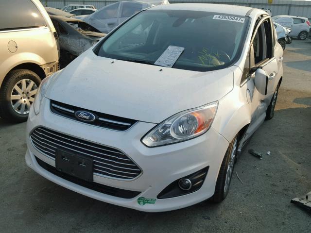 1FADP5CU0DL527006 - 2013 FORD C-MAX PREM WHITE photo 2