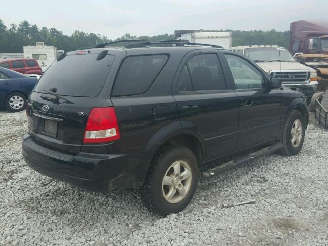 KNDJD733165605082 - 2006 KIA SORENTO BLACK photo 4