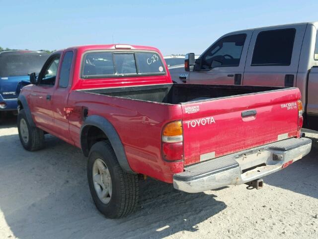 5TEWN72N01Z740758 - 2001 TOYOTA TACOMA XTR RED photo 3