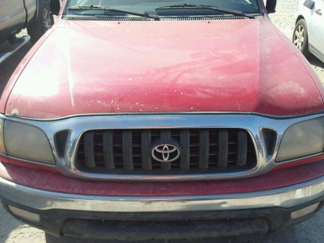 5TEWN72N01Z740758 - 2001 TOYOTA TACOMA XTR RED photo 7