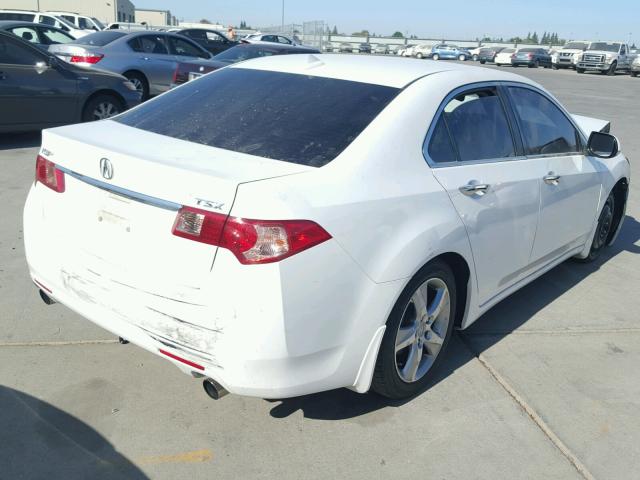 JH4CU2F6XDC011597 - 2013 ACURA TSX TECH WHITE photo 4