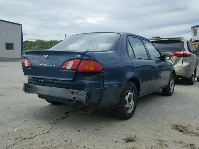 2T1BR12E7YC281132 - 2000 TOYOTA COROLLA VE BLUE photo 4