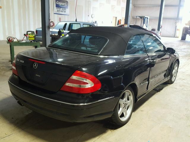 WDBTK75GX4T020619 - 2004 MERCEDES-BENZ CLK 500 BLACK photo 4