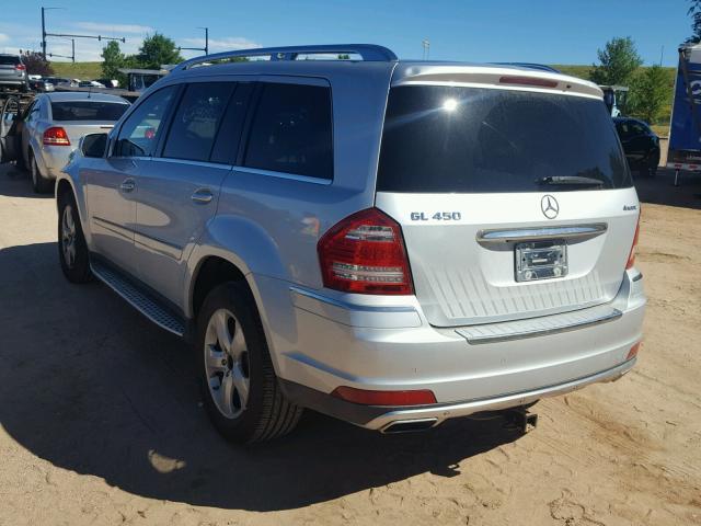 4JGBF7BE3AA550759 - 2010 MERCEDES-BENZ GL 450 4MA GRAY photo 3