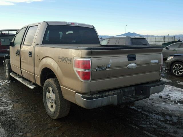 1FTFW1ET7CFA45343 - 2012 FORD F150 SUPER GOLD photo 3