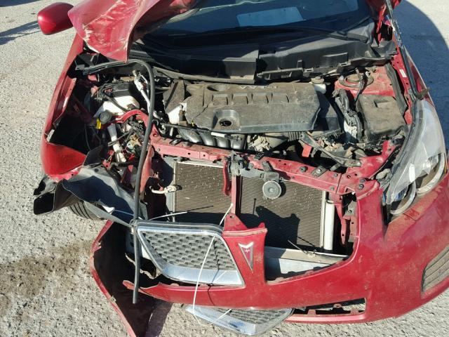 5Y2SP67819Z450400 - 2009 PONTIAC VIBE RED photo 6