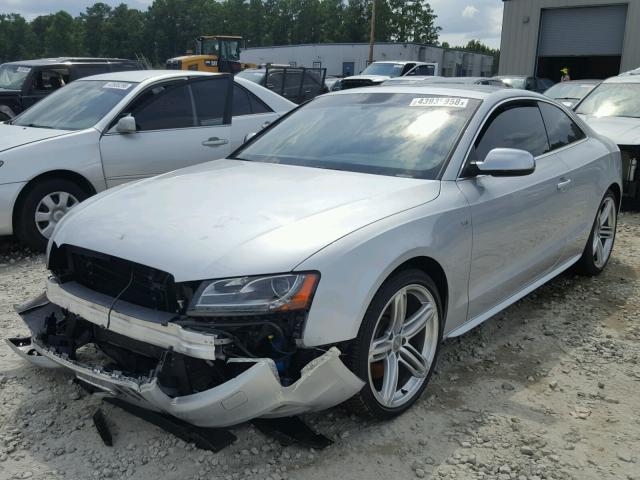 WAUVVAFR1CA003505 - 2012 AUDI S5 PRESTIG SILVER photo 2