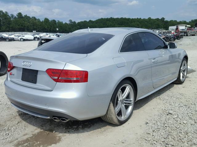 WAUVVAFR1CA003505 - 2012 AUDI S5 PRESTIG SILVER photo 4