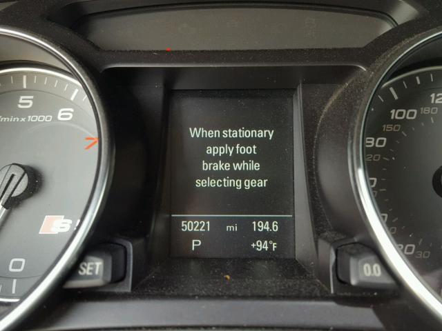 WAUVVAFR1CA003505 - 2012 AUDI S5 PRESTIG SILVER photo 8