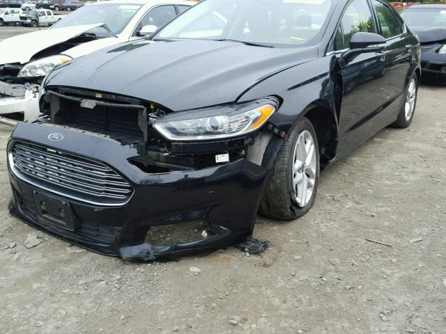 3FA6P0H73ER137891 - 2014 FORD FUSION SE BLACK photo 9