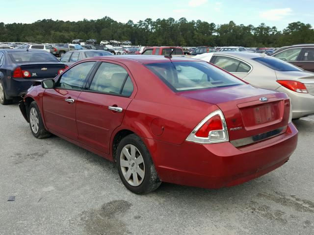 3FAHP06Z47R170754 - 2007 FORD FUSION RED photo 3