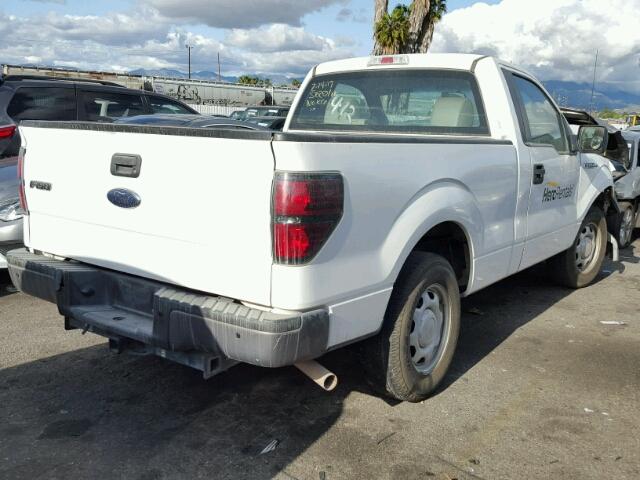 1FTMF1CW3AKE47630 - 2010 FORD F150 WHITE photo 4