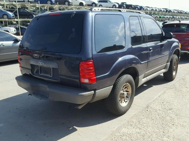 1FMYU70E61UC39876 - 2001 FORD EXPLORER S BLUE photo 4