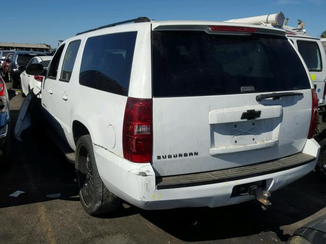 3GNFC16J57G171685 - 2007 CHEVROLET SUBURBAN C WHITE photo 3